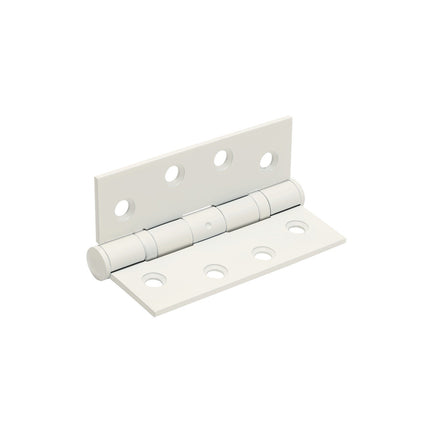 Door Ball Bearing Hinge Fixed Pin 100x75x3mm White 5904.WHT Zanda | Decorus Hardware