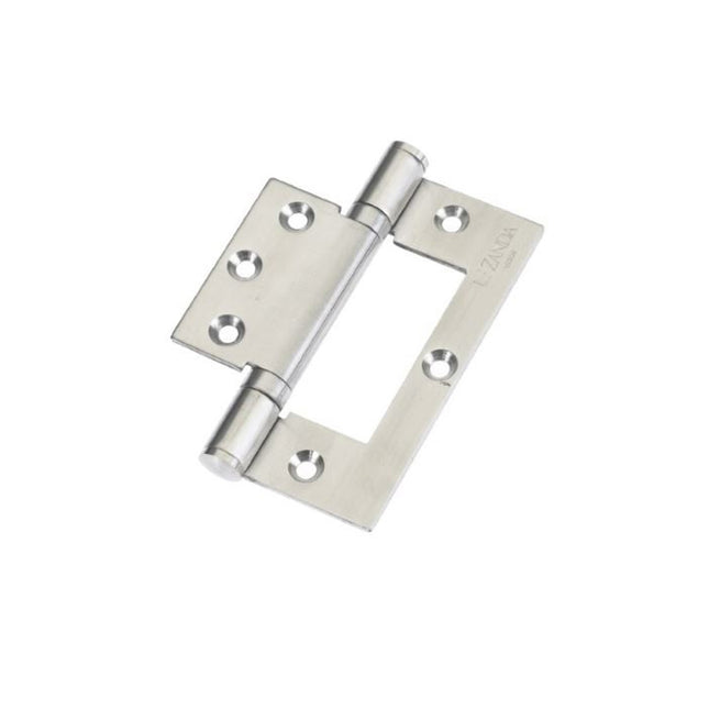Fast Fix Bearing Hinge Aluminium 100x70x2.5mm Stainless Steel 5908.2SS Zanda | Decorus Hardware