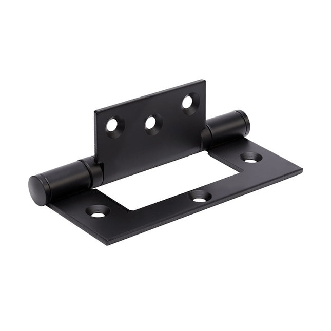 Fast Fix Bearing Hinge Timber 100x70x2.5mm Matt Black 5908.BLK Zanda