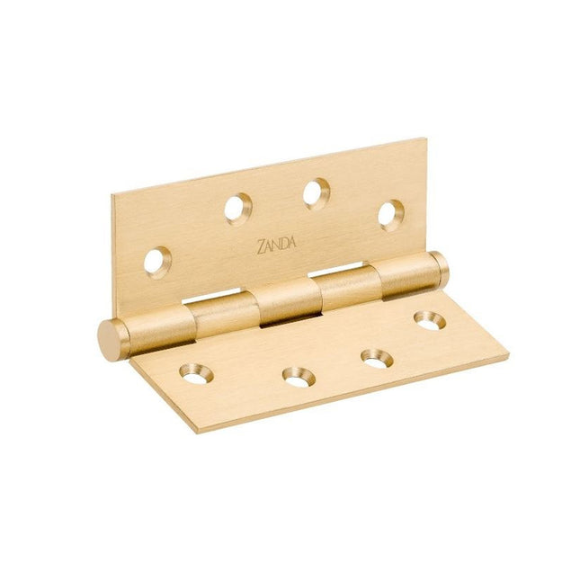 Door Butt Hinge Fixed Pin 100x100x2.5mm Satin Brass 5910.SB Zanda | Decorus Hardware
