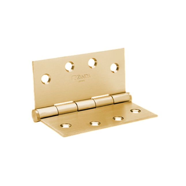 5910.SB | Door Butt Hinge Fixed Pin 100x100x2.5mm Satin Brass | Zanda Architectural