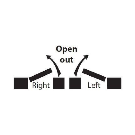 Lift Off Hinge Left Hand 100x75x2.5mm Stainless Steel 5929.SS Zanda