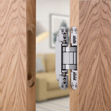 5970.WHT | 3D Adjustable Concealed Hinge 152mm White | Zanda Architectural