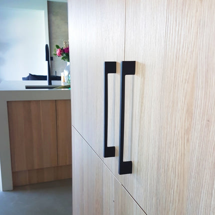 6336.BLK | Marco Cabinet Pull Handle 122mm O/A Matt Black | Zanda Architectural