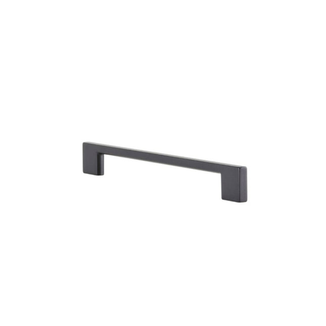 Marco Cabinet Pull Handle 128mm Matt Black 6337.BLK Zanda | Decorus Hardware