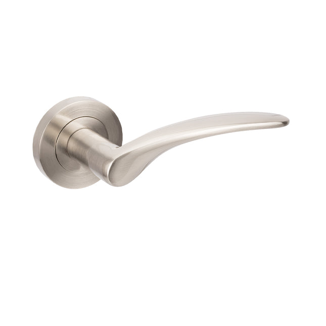 Apollo Door Handle Leverset Only Brushed Nickel 7015BN Zanda | Decorus Hardware