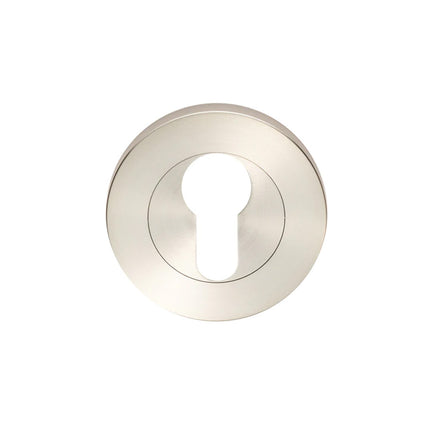 7020.2.BN | Astron Round Euro Escutcheon 55mm Brushed Nickel | Zanda Architectural
