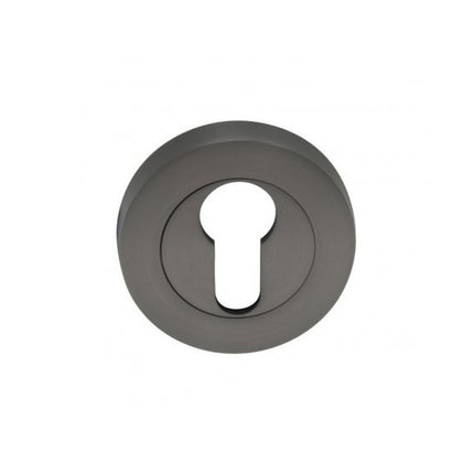 Astron Round Euro Escutcheon 55mm Graphite Nickel 7020.2.GN Zanda | Decorus Hardware