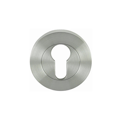 Astron Round Euro Escutcheon 55mm Satin Chrome 7020.2.SC Zanda | Decorus Hardware