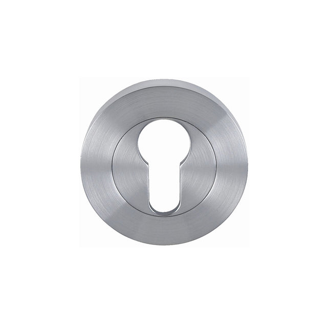 Astron Round Euro Escutcheon 55mm Stainless Steel Pair 7020.2.SS Zanda | Decorus Hardware