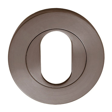 7020.O.GN | Astron Round Oval Escutcheon Graphite Nickel | Zanda Architectural