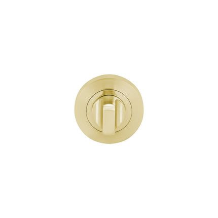 7024.SB | Turnsnib Round Rose Escutcheon with Turn Satin Brass | Zanda Architectural