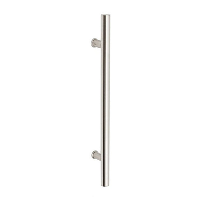 Round Door Pull Handle Face Fix 450mm Stainless Steel 7025.FF.SS Zanda | Decorus Hardware