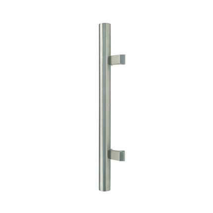 Round Offset Door Pull Handle 600mm Back to Back Stainless Steel 7028.BB.SS Zanda | Decorus Hardware