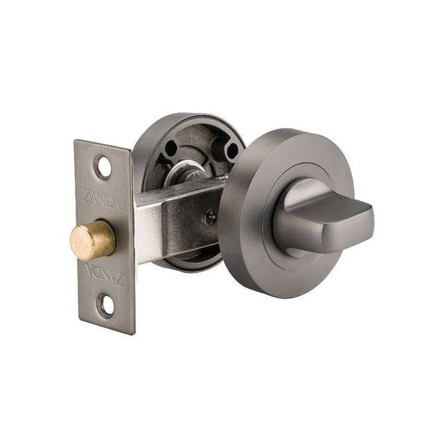 Round Separate Privacy Kit 60mm Backset Graphite Nickel 7032.GN Zanda | Decorus Hardware