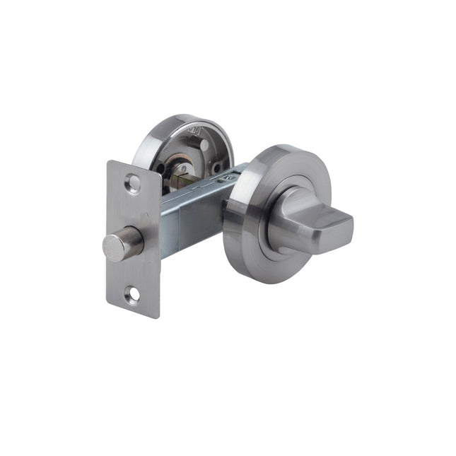 Round Privacy Kit 60mm Backset Satin Chrome 7032.SC Zanda | Decorus Hardware