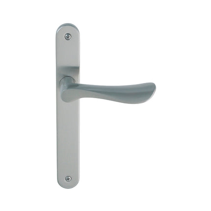 Zanda Architectural Door Hardware | Astron Juno Longplate Dummy - Right Hand Brushed Nickel