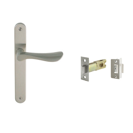 Astron Juno Longplate Door Lever Handle Passage Set Brushed Nickel 7046.PA.BN Zanda | Decorus Hardware