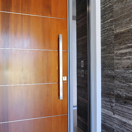 7102.FF.BLK | Polo Door Pull Handle Face Fix 1800mm Matt Black | Zanda Architectural