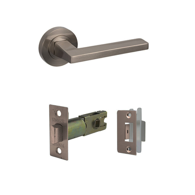 Vector Door Handle Passage Set Graphite Nickel 7107.GN Zanda | Decorus Hardware