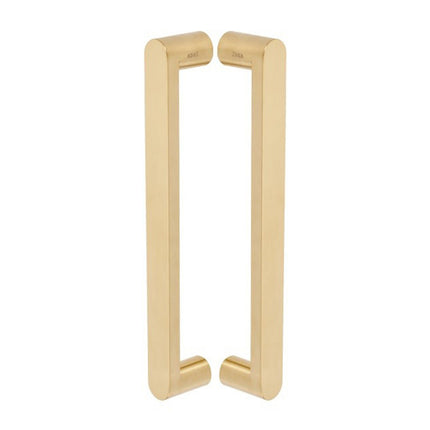 7111.BB.SB | Duke Pull Handle 300mm CTC back to Back Satin Brass | Zanda Architectural