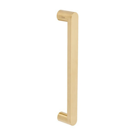 7111.FF.SB | Duke Pull Handle 300mm CTC Face Fix Satin Brass | Zanda Architectural