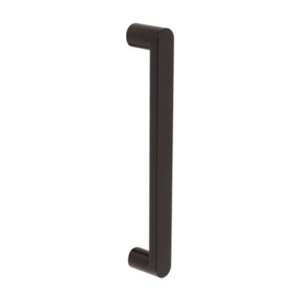 7111.RF.BLK | Duke Pull Handle 300mm CTC Rear Fix Matt Black | Zanda Architectural