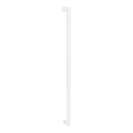 7113.FF.WHT | Duke Pull Handle 600mm CTC Face Fix White | Zanda Architectural
