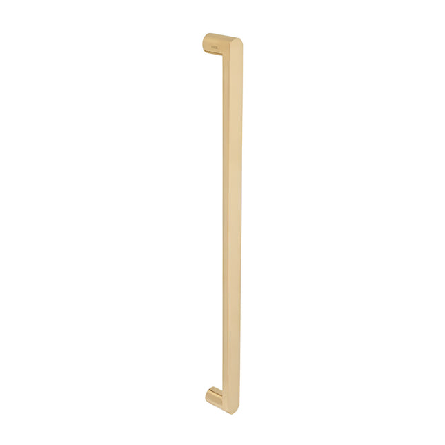 7113.RF.SB | Duke Pull Handle 600mm CTC Rear Fix Satin Brass | Zanda Architectural