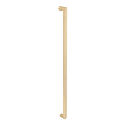 7114.BB.SB | Duke Door Pull Handle 900mm Back to Back Satin Brass | Zanda Architectural