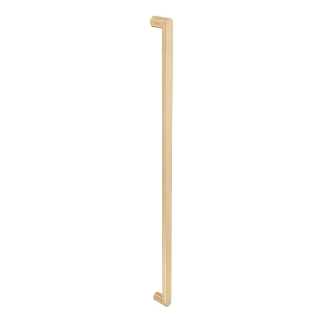 7114.BB.SB | Duke Door Pull Handle 900mm Back to Back Satin Brass | Zanda Architectural