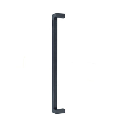 Nitro Offset Door Pull Handle Face Fix 300mm Matt Black 7128.FF.BLK Zanda