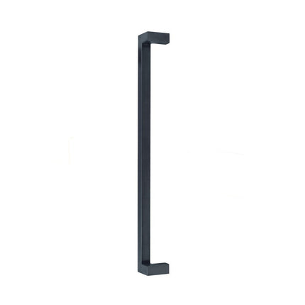 Nitro Offset Door Pull Handle Back to Back 450mm Matt Black 7129.BB.BLK Zanda | Decorus Hardware