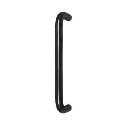 7162.BLK | D Pull Handle 150mm Rear Fix Matt Black | Zanda Architectural