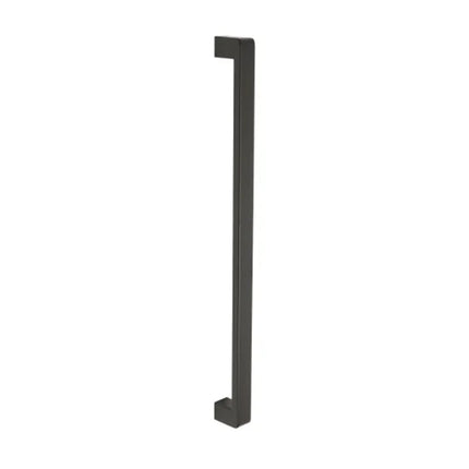 7240.RF.BLK | Streamline Pull Handle Rear Fix 600mm Matt Black | Zanda Architectural