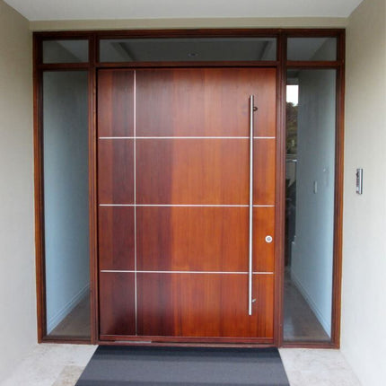 7302.BB.SS | Omega Round Pull Handle Back to Back 1200mm Satin Stainless Steel | Zanda Architectural