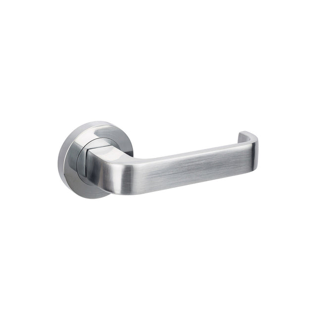 Streamline Door Handle Leverset Only Satin Chrome 7313SC Zanda | Decorus Hardware