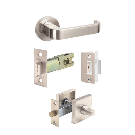 7315.PR.BN | Streamline Door Handle Privacy Set Brushed Nickel 7315PRBN | Zanda Architectural