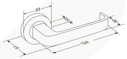 7316.4.SC | Streamline Door Handle Entrance Set 70mm (Key/Turn) Satin Chrome 7316E4SC | Zanda Architectural