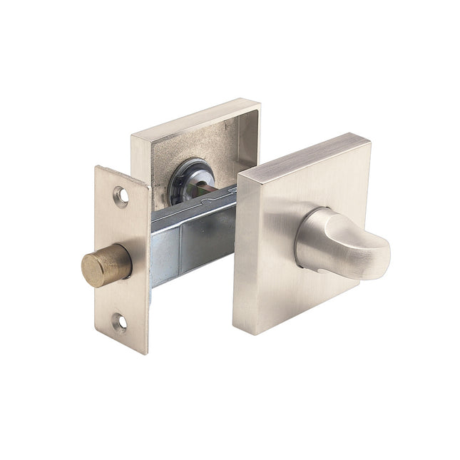 Square Privacy Kit Brushed Nickel 8101.BN Zanda | Decorus Hardware