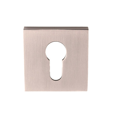 Astron Square Euro Escutcheon Brushed Nickel 8102.E.BN Zanda | Decorus Hardware