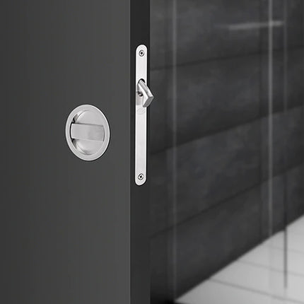 8106.BN | Visca Flush Pull Kit Privacy Set Brushed Nickel for Sliding Door 8106BN | Zanda Architectural