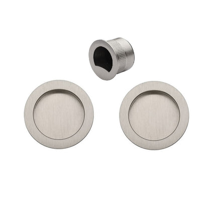 Visca Flush Pull Kit Passage Set Brushed Nickel 8107.BN Zanda | Decorus Hardware