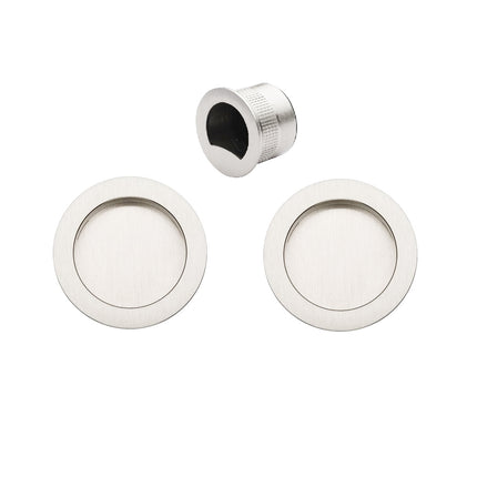 Visca Flush Pull Kit Passage Set Satin Chrome 8107.SC Zanda | Decorus Hardware
