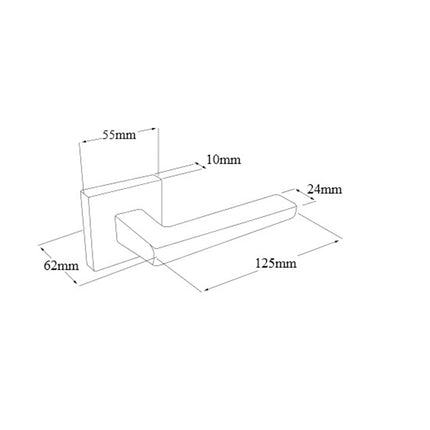 8128.E4.SC | Matrix Door Handle Entrance Set 70mm (Key/Turn) Satin Chrome 8128E4SC | Zanda Architectural