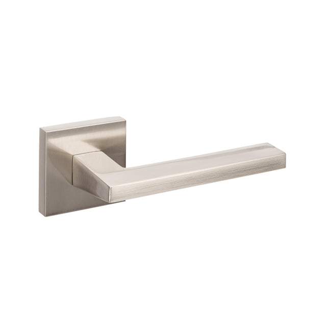 Matrix Door Lever Handle Leverset Only Brushed Nickel 8129BN Zanda | Decorus Hardware
