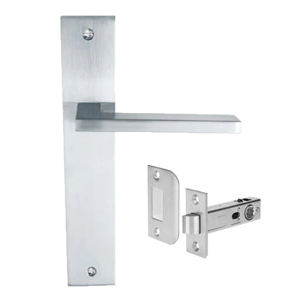 8131.PA.SC | Matrix Longplate Handle Passage Set Satin Chrome | Zanda Architectural