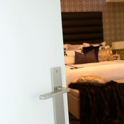 8131.PA.SC | Matrix Longplate Handle Passage Set Satin Chrome | Zanda Architectural