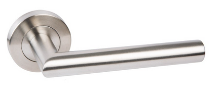 8482.SS | (LF8482-SS) Teuila 55mm Round Rose Passage Leverset SS | Zanda Architectural