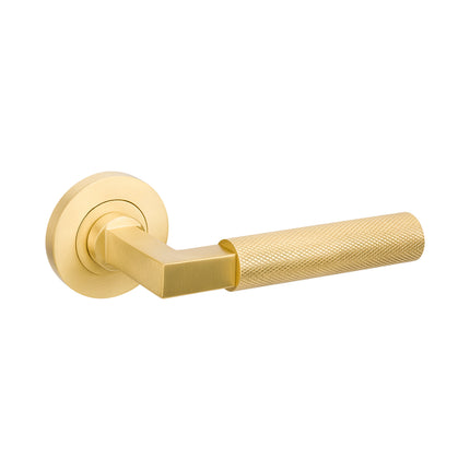 9345.SB | Zurich Door Handle Lever Set Only Satin Brass 9345SB | Zanda Architectural